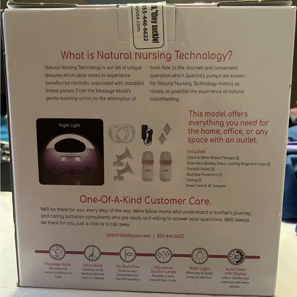 SOLD Spectra Natural Premier Electric BREAST PUMP Nursing Technology S2PLUS - Picture 3 of 5